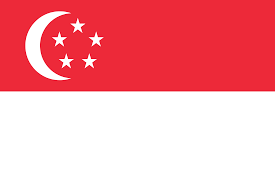 Fahne von Singapur